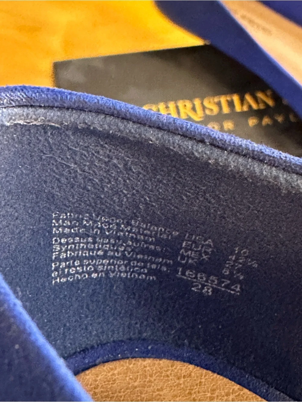 Christian Siriano Faux Suede Pointed Toe  Ballet Flats Cobalt Size 10